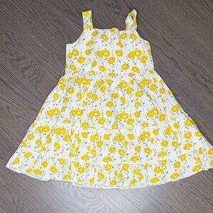Yellow Floral Kids Dress